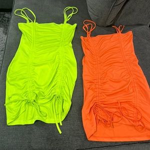 Ruched dresses (set of 2) size M